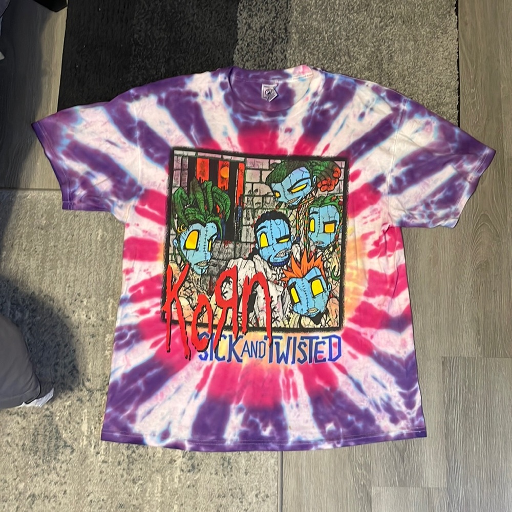 Super Rare Korn Sick and Twisted Tour Tshirt size XL